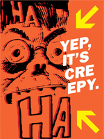 Yup, it's creepy!